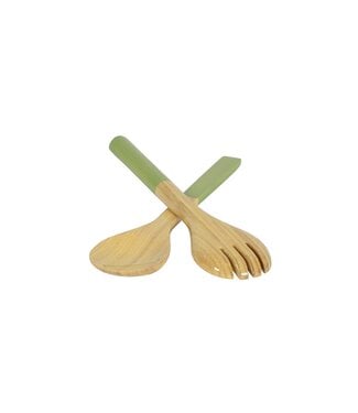 Small Bamboo Salad Servers