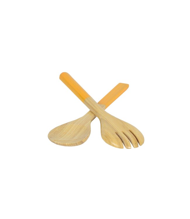 Small Bamboo Salad Servers