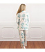8 Oak Lane Long Luxe PJ Set - Hydrangea Ribbons