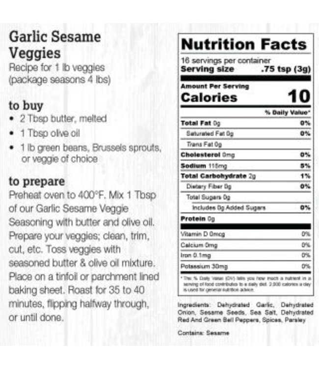 Halladay's Veggie Seasoning