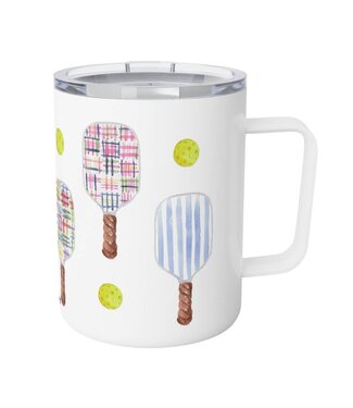 Pickleball Insulated Mug - Dilly Madras