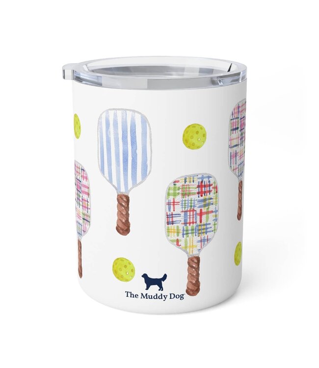 Pickleball Insulated Mug - Dilly Madras