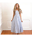 8 Oak Lane Smocked  Dress - Blue & White Stripe