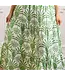 8 Oak Lane 2pc Flutter Sleeve Set - Green Deco Palm