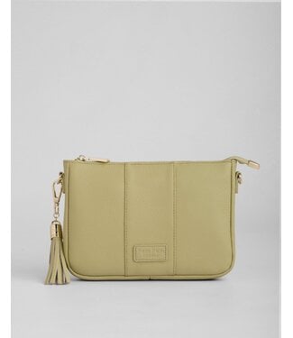 Pom Pom London The City Slim Bag - Pale Fern