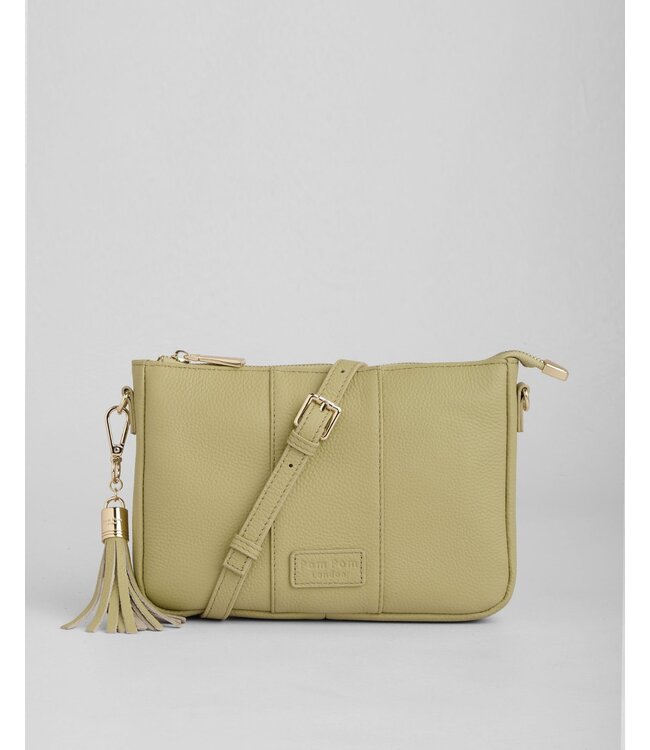 Pom Pom London The City Slim Bag - Pale Fern