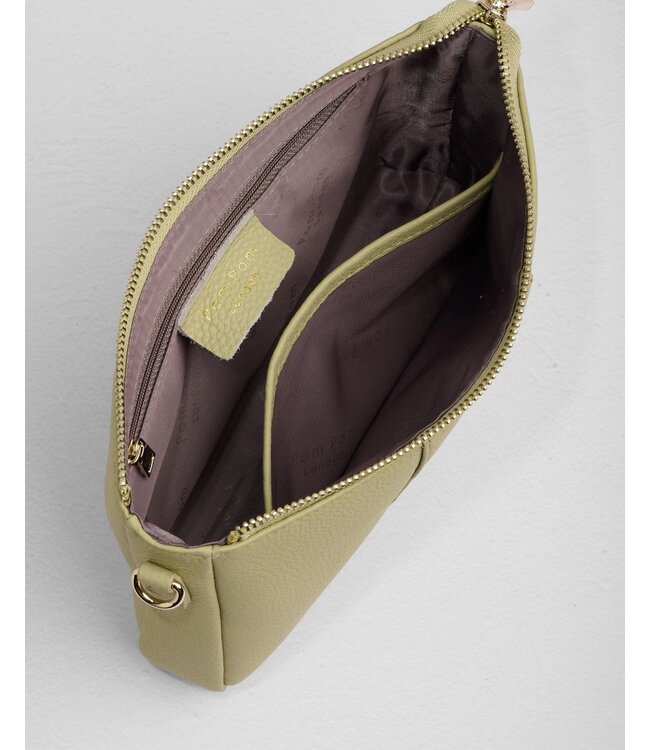 Pom Pom London The City Slim Bag - Pale Fern