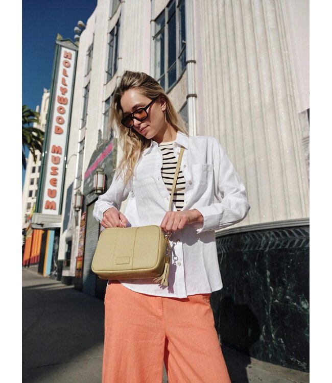 Pom Pom London The City Bag - Pale Fern