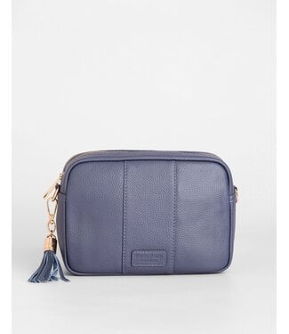 Pom Pom London The City Bag - Slate Blue