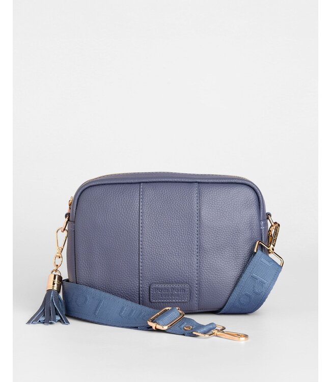 Pom Pom London The City Bag - Slate Blue