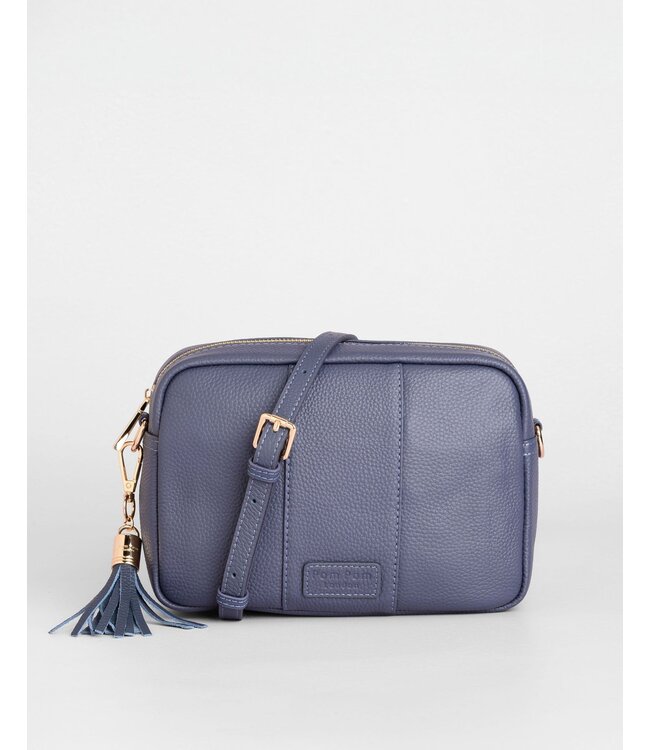 Pom Pom London The City Bag - Slate Blue
