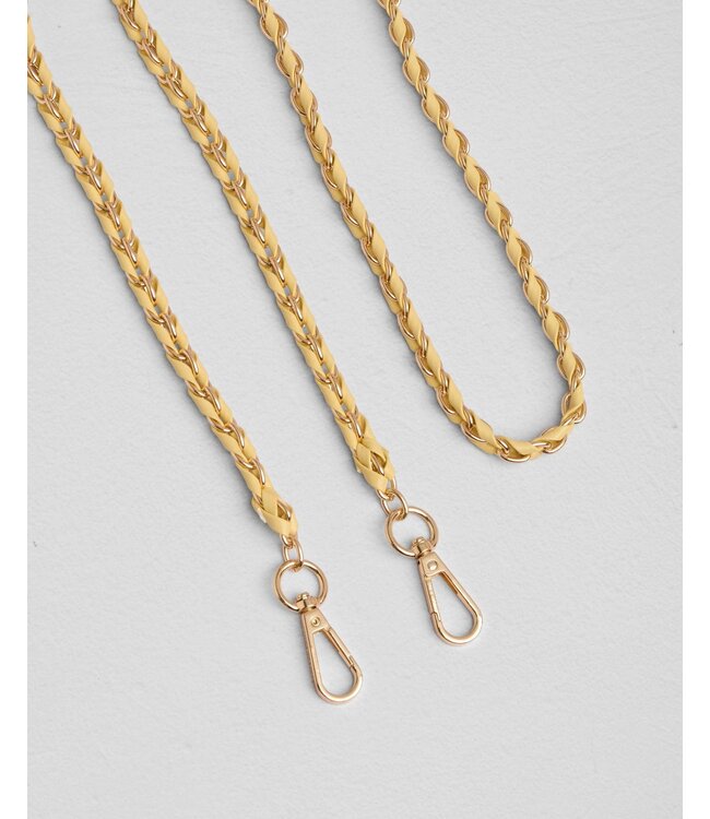 Pom Pom London Gold Chain Strap Weave