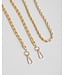 Pom Pom London Gold Chain Strap Weave