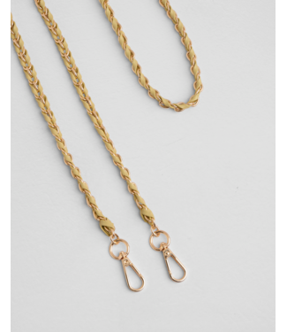 Pom Pom London Gold Chain Strap Weave