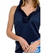 Jersey Sleeveless Ruffneck Top