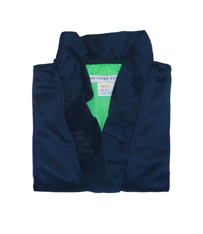 Jersey Sleeveless Ruffneck Top