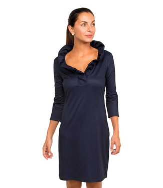Jersey Ruffneck Dress