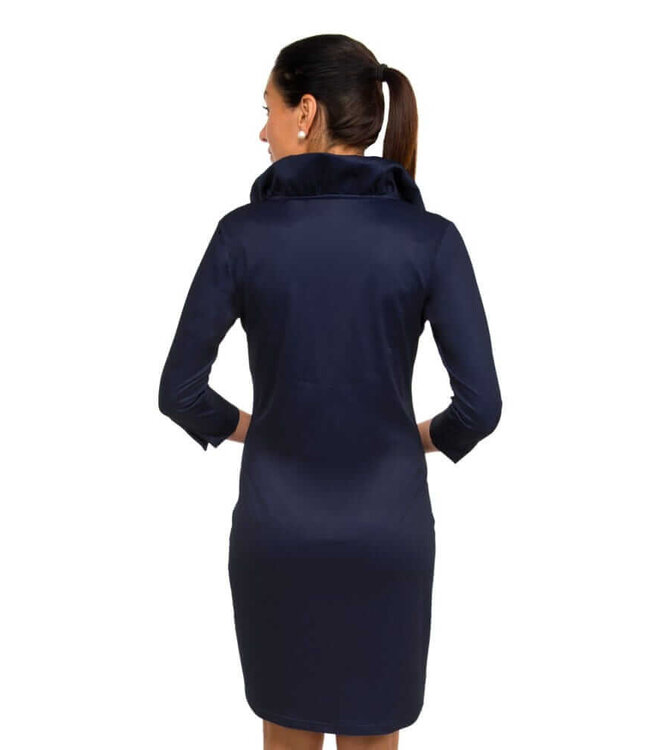Jersey Ruffneck Dress