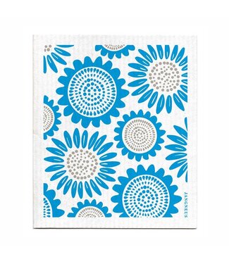 Swedish Dishcloth - Sunflower - Turquoise