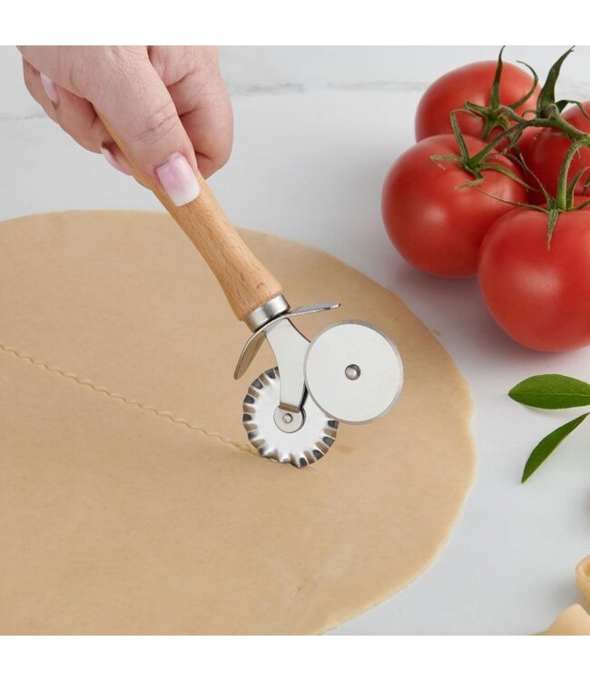HIC Harold Import Company Fante's Double Pastry Ravioli Pasta Dough Cutter Crimper