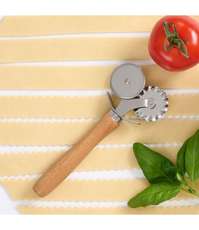 HIC Harold Import Company Fante's Double Pastry Ravioli Pasta Dough Cutter Crimper