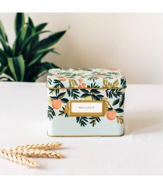 Rifle Paper Co Tin Recipe Box