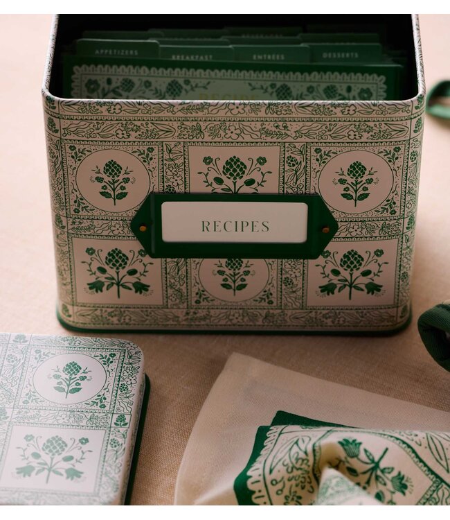 Rifle Paper Co Tin Recipe Box