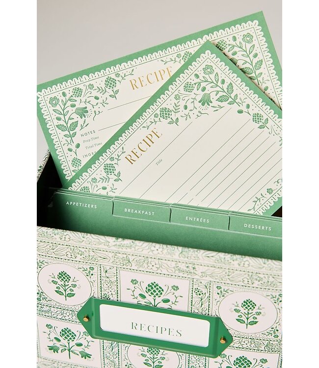 Rifle Paper Co Tin Recipe Box