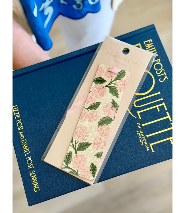Rifle Paper Co Pink Hydrangea Bookmark