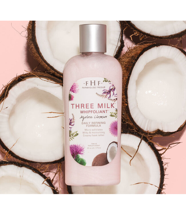 Farmhouse Fresh Three Milk Whipfoliant Ageless Cleanser - 6 oz