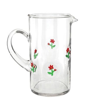 Icon Glass Pitcher - Floral