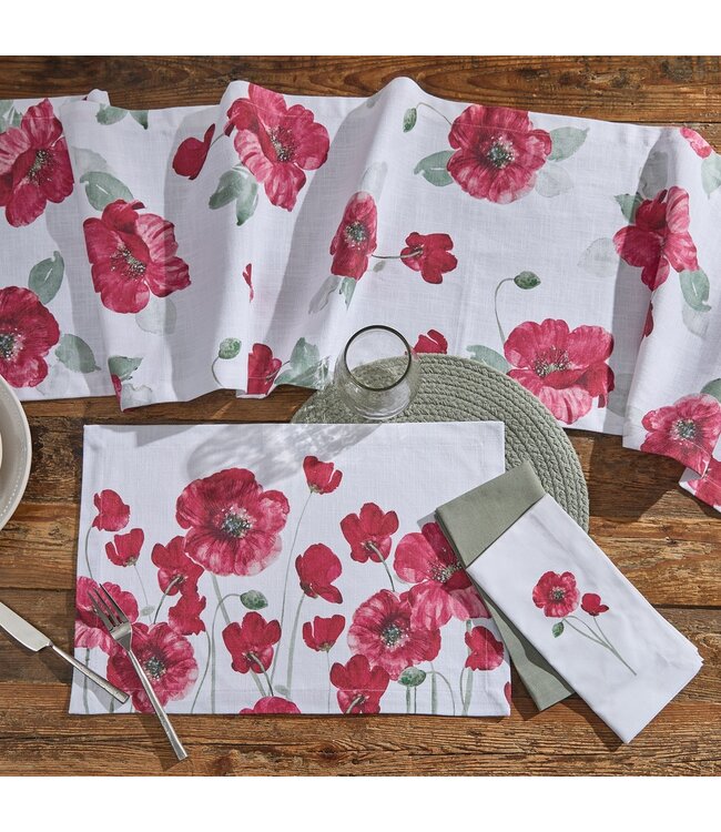 Poppy Table Runner - 72" L