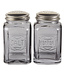 RSVP Retro Glass Salt & Pepper Set - Gray