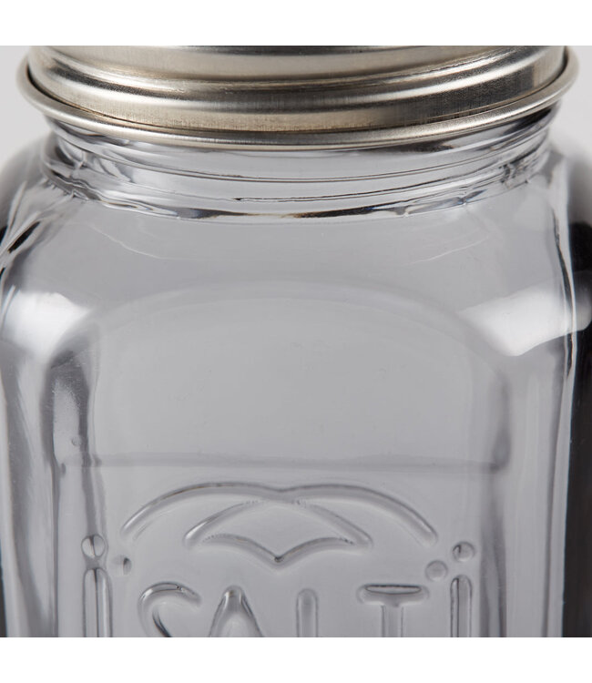 RSVP Retro Glass Salt & Pepper Set - Gray