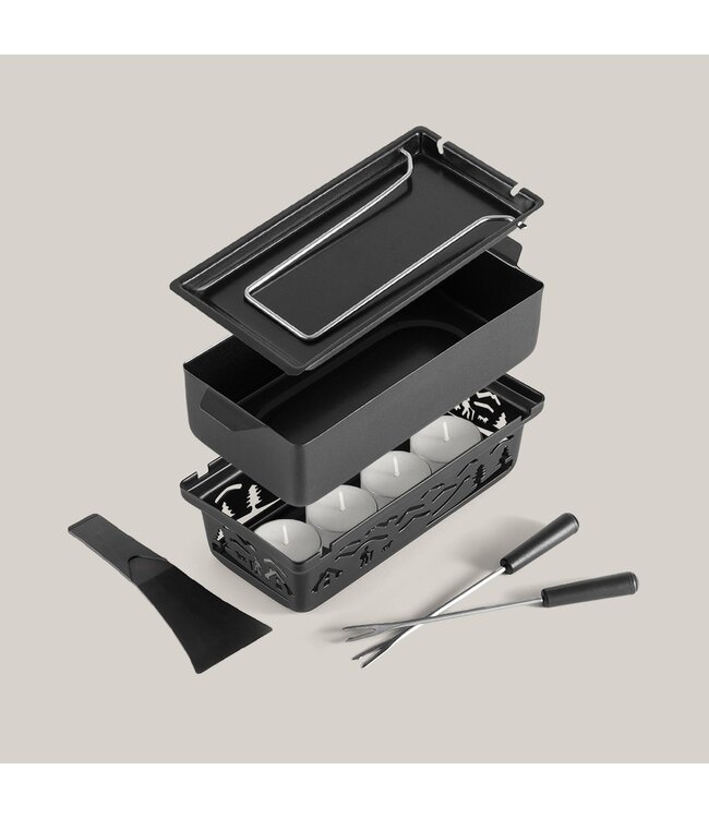 Swissmar Tandem Candle Fondue & Raclette Set