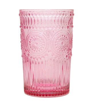 12 oz. Pink Codi Drinking Glass