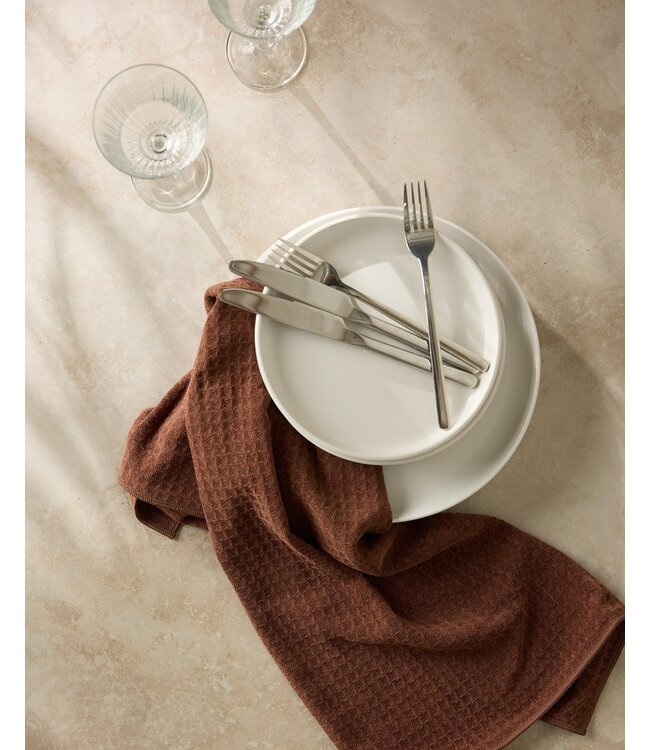 Geometry Hand Towel - Maple