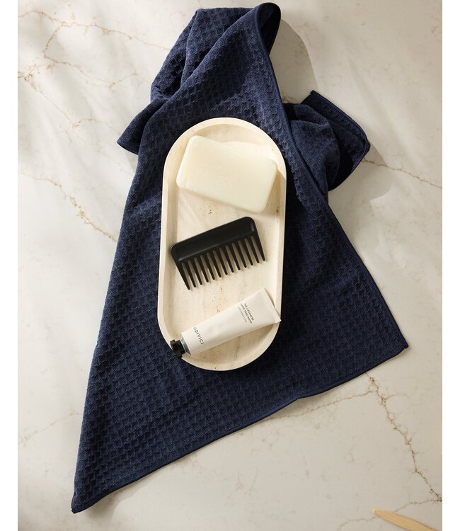 Geometry Hand Towel - Sapphire