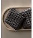 Geometry Waffle Washcloth Set - Charcoal