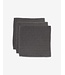 Geometry Waffle Washcloth Set - Charcoal