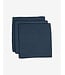Geometry Waffle Washcloth Set - Midnight Blue