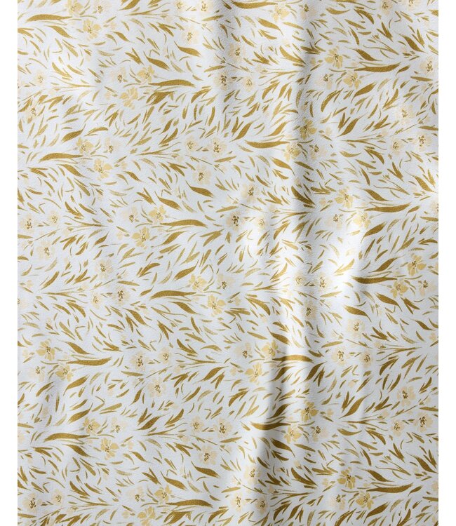 Geometry Dinner Napkin Set - Yellow Floral