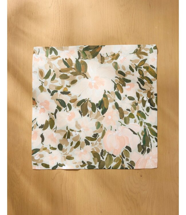 Geometry Dinner Napkin Set - Painted Blossoms