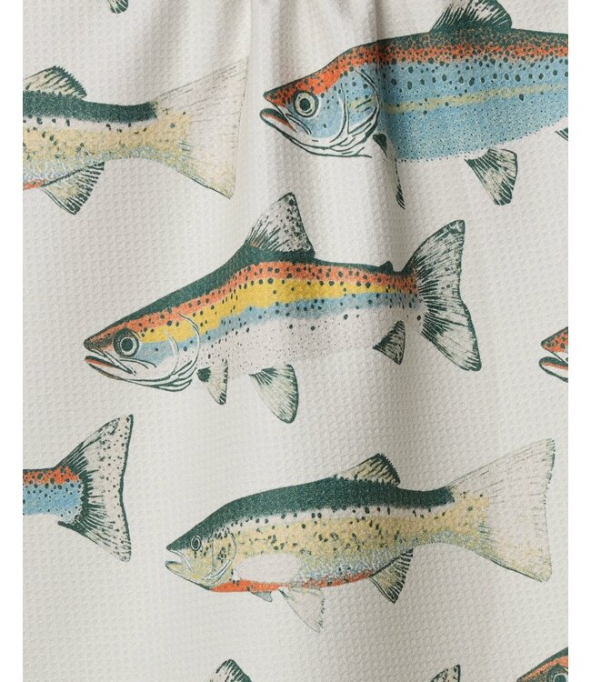 Geometry Tea Towel - Hooked on Fishing