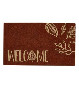 Graphic Leaves Welcome Doormat