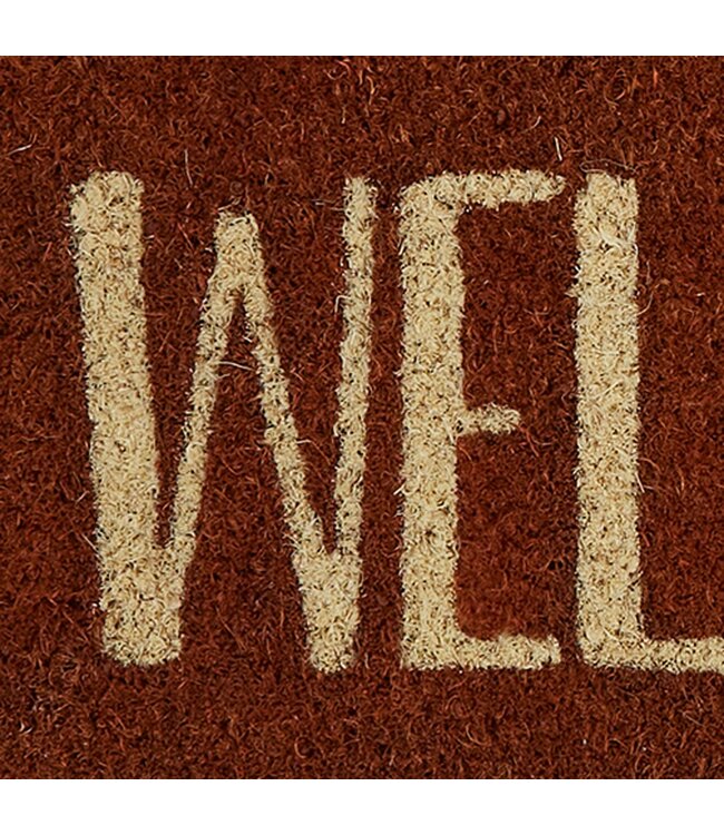 Graphic Leaves Welcome Doormat