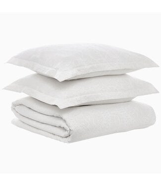 John Robshaw Amina Ecru Duvet Set - F/Q