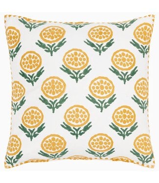 John Robshaw Anisha Marigold Decorative Pillow w/Insert Pillow