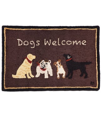 Chandler 4 Corners Welcome Mat - Brown Dogs