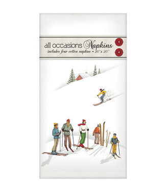 Ski Slopes Casual Napkin Set